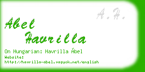 abel havrilla business card